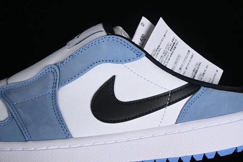 All categories Air Jordan Jordan series basketball shoes Air Jordan 1 Low Air Jordan 1 Mule Golf "University Blue" AJ1 Joe 1 North Carolina Blue Golf kick FJ1214-400